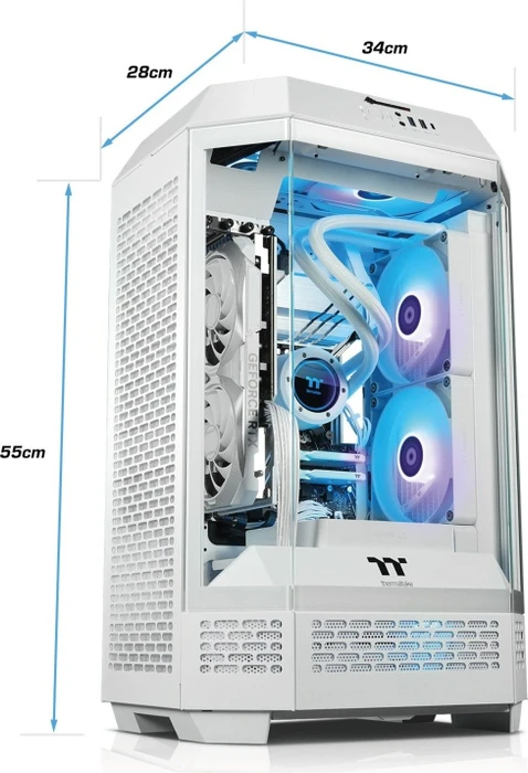 Thermaltake Toughline Liquid T300i, weiß, Core i5-14600KF, 32GB RAM, 2TB SSD, GeForce RTX 4070 SUPER