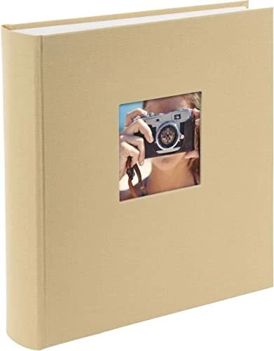 Goldbuch Buch Fotoalbum Bella Vista 30x31 weiße Seiten beige