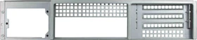 Inter-Tech RW-2U Rückwand, für die Montage von Full-Size PCIe Karten, edelstahl
