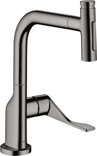 Hansgrohe Axor Citterio Select 230 2jet mit Ausziehauslauf und sBox polished black chrome