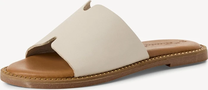 Tamaris Lederpantolette beige (Damen)