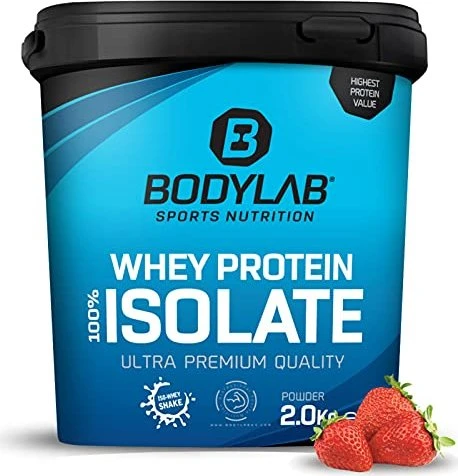 BodyLab24 Whey Protein Isolate Erdbeer 2kg