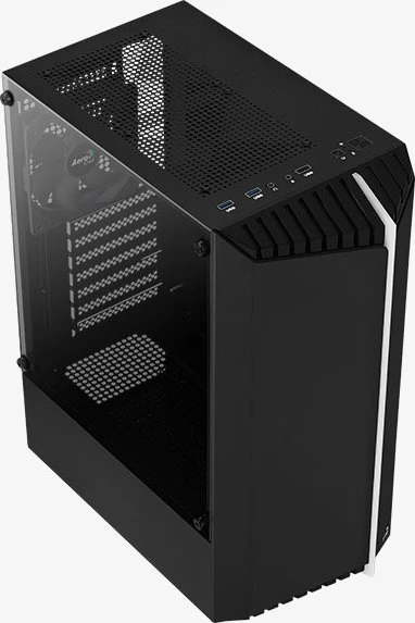 AeroCool Bionic V1, schwarz, Glasfenster