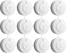 X-Sense SD19-W, Funk-Rauchmelder, 12er-Pack