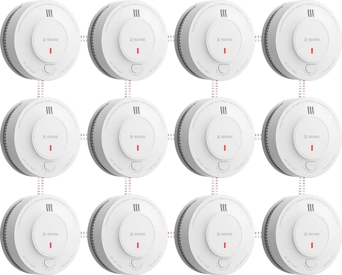 X-Sense SD19-W, Funk-Rauchmelder, 12er-Pack