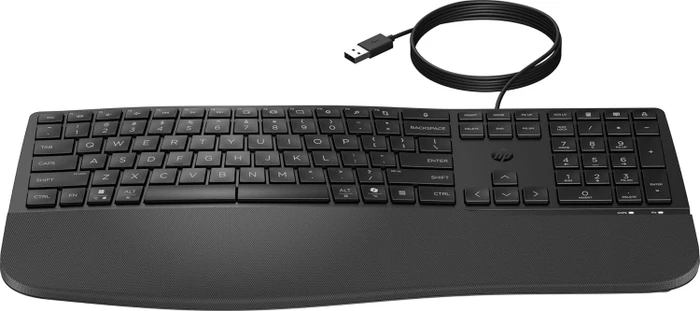 HP 485 Comfort Dual-Mode Keyboard, schwarz, DE