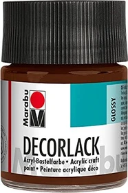Marabu Decorlack Acryl Acrylfarbe, mittelbraun, 50ml