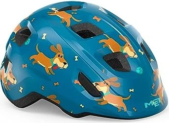 MET Hooray Kinderhelm blue teckel/glossy