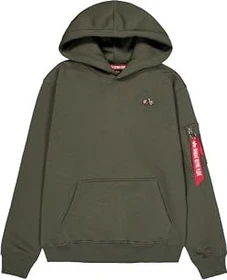 Alpha Industries 3D Small Logo Hoodie dark olive (Herren)