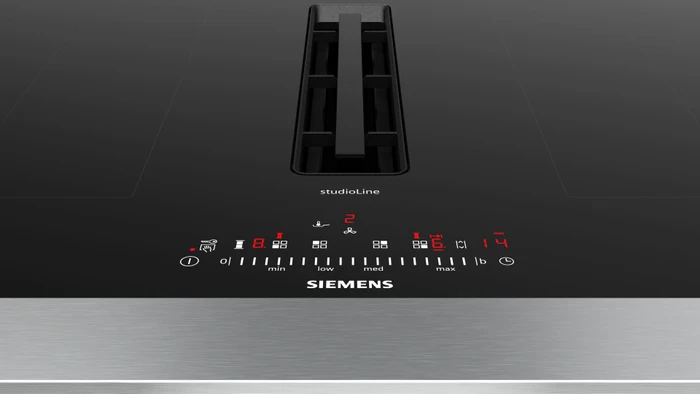 Siemens iQ500 ED807FG65 Induktionskochfeld mit Kochfeldabzug autark (ED807FQ25E + HZ9VDSB3 + HZ9VRPD0)