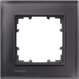 Siemens DELTA miro Glas Rahmen 1-Fach, schwarz