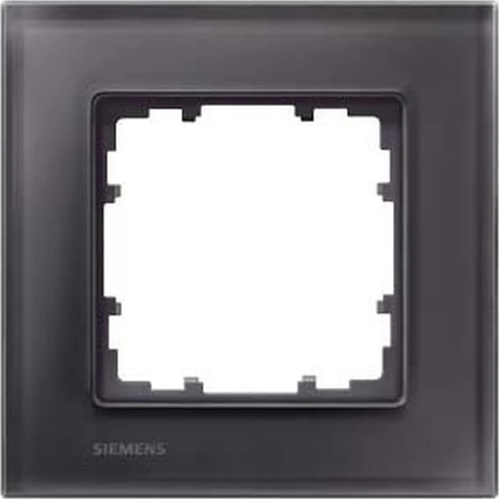 Siemens DELTA miro Glas Rahmen 1-Fach, schwarz