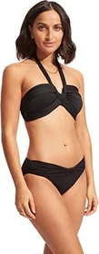 Seafolly Collective Twist Band Hipster Bikini-Hose schwarz (Damen)