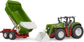 Bruder Roadmax Traktor mit Frontlader und Kippanhänger