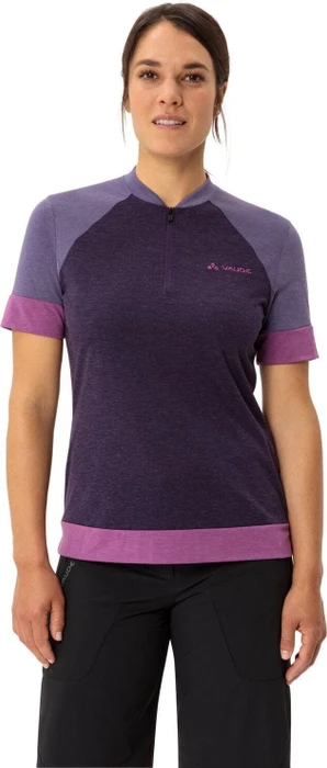 Vaude Altissimo Q-Zip Trikot kurzarm eggplant (Damen)