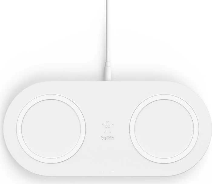 Belkin BoostCharge Dual Wireless Charging Pads weiß
