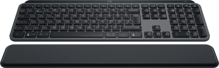 Logitech MX Keys S Plus MX Palm Rest, Graphite, schwarz, LEDs weiß, Logi Bolt, USB/Bluetooth, ND