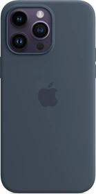 Apple Silikon Case mit MagSafe für iPhone 14 Pro Max sturmblau