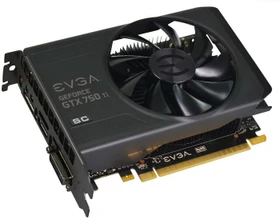EVGA GeForce GTX 750 Ti Superclocked, 2GB GDDR5, DVI, HDMI, DP