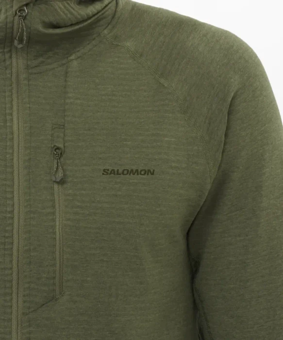 Salomon Essential Lightwarm Hooded Jacke grape leaf (Herren)