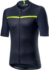 Castelli Unlimited Trikot kurzarm dark steel blue/chartreuse (Herren)