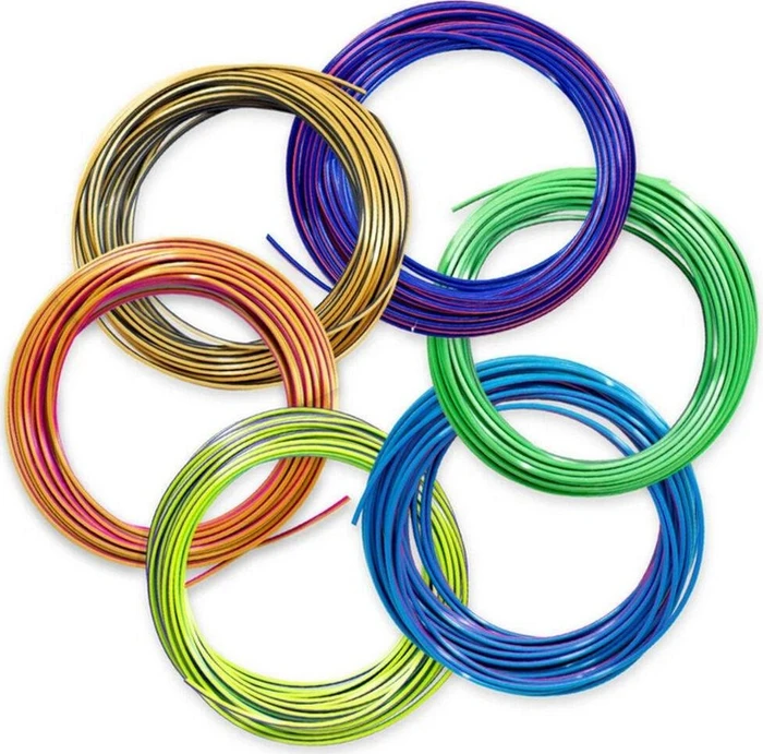 3Doodler PLA, Flow Tri-Fills, Rolle, 260g, 6er-Pack