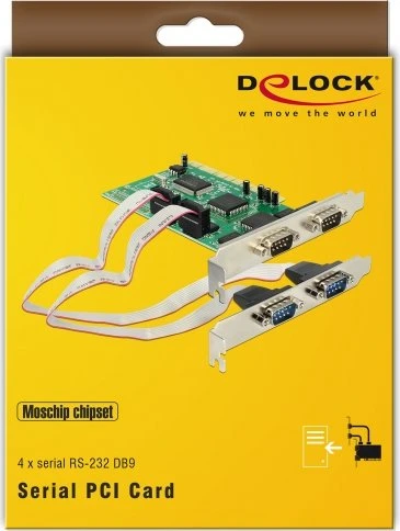 DeLOCK 4x seriell, PCI