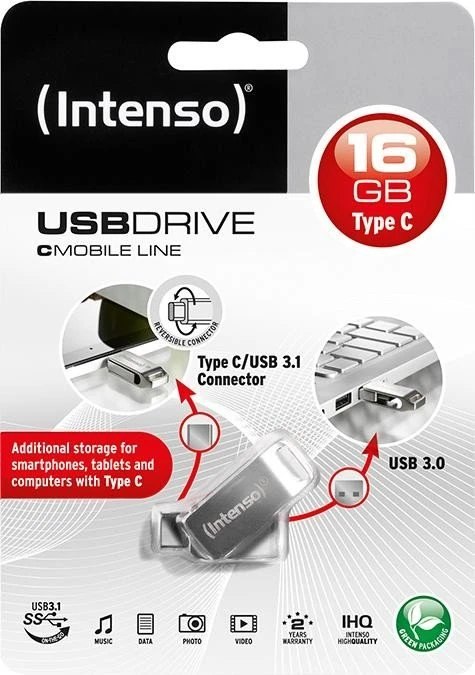 Intenso cMobile Line 32GB, USB-A + USB-C, USB 3.2 Gen 1×1