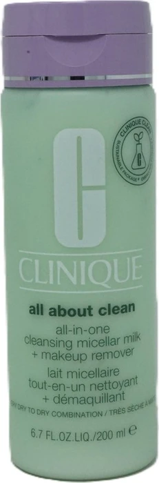 Clinique All About Clean All-in-one Cleansing Mizellar Milch + Makeup Entferner trockene bis sehr trockene Haut, 200ml