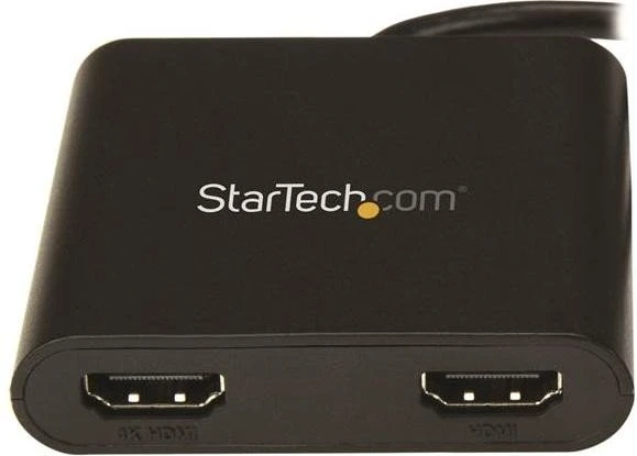 StarTech USB-A 3.0/2x HDMI Adapter, schwarz