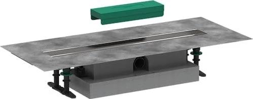 Hansgrohe RainDrain uBox universal Grundkörper Komplett-Set, Kunststoff/edelstahl