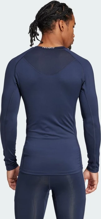 adidas Techfit Compression Training 3-Streifen Kompressionsshirt langarm legend ink (Herren)