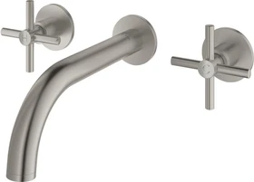 Grohe Atrio 3-Loch-Waschtischbatterie 1/2" satin steel