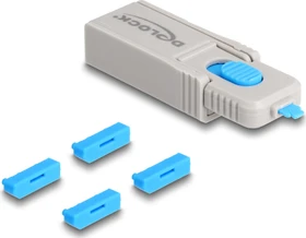 DeLOCK DisplayPort Portblocker, inkl. Werkzeug, 4er-Pack