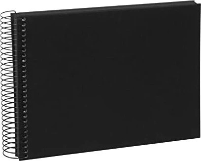 Goldbuch Spiralalbum, 24x17, 40 schwarze Seiten, Bella Vista schwarz