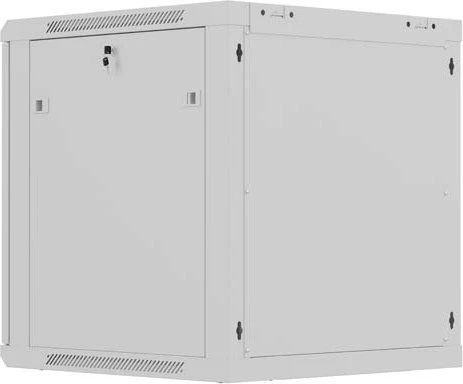 Lanberg WF01 Series 19" Wandschrank 12HE, hängend, Flatpack, Gitternetztür, IP20, RAL 7035, 600mm tief