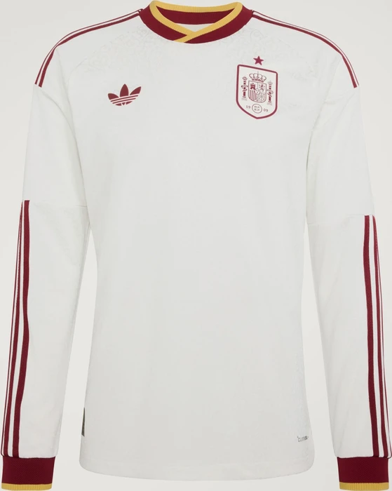 adidas FIFA WM 2026 Spanien Authentic Auswärtstrikot langarm off white (Junior)