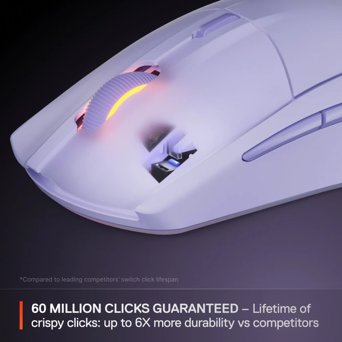 SteelSeries Rival 3 Wireless Gen 2, violett, USB/Bluetooth
