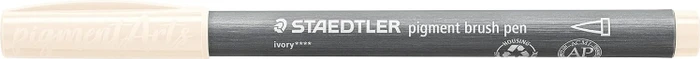 Staedtler pigment brush pen 371 elfenbein, 10er-Pack