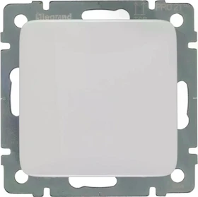 Legrand Creo Blindabdeckung mit Tragring, ultraweiß