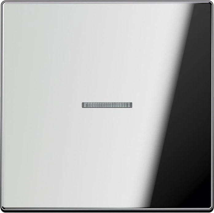 Jung Serie LS Wippe mit Lichtleiter 1fach, glanzchrom