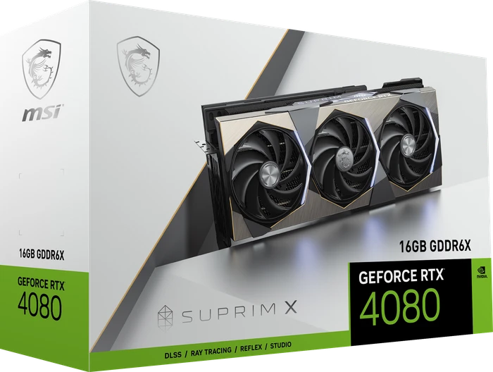 MSI GeForce RTX 4080 Suprim X 16G, 16GB GDDR6X, HDMI, 3x DP