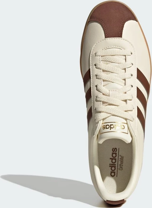 adidas VL Court 2.0 cream white/preloved brown/gum (Herren)
