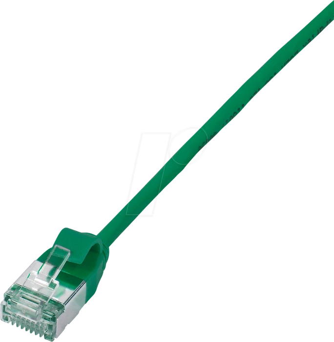 LogiLink TPE Slim Patchkabel, Cat6a, U/FTP, RJ-45/RJ-45, 2m, grün