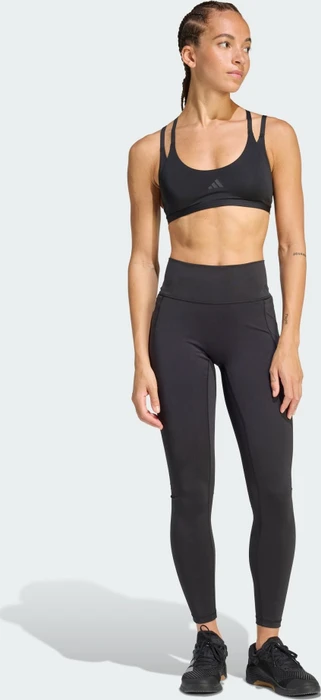 adidas Optime Workout Full Length Tights Hose lang schwarz (Damen) (KA0186) – Bild 6