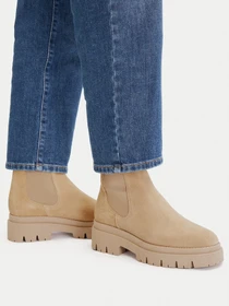 Tamaris Leather Chelsea Boots beige (Damen)
