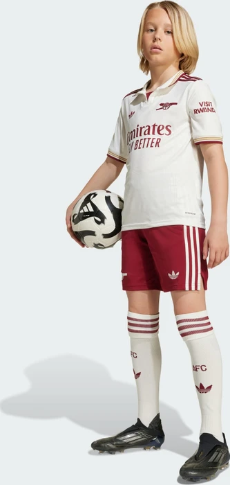 adidas FC Arsenal 2025/2026 Ausweichtrikot cloud white/team coll burgundy 2 (Junior)