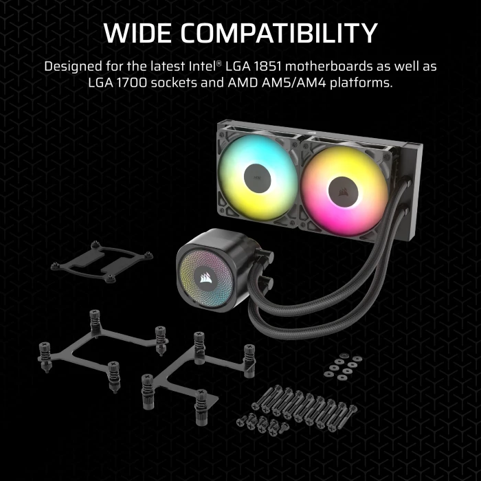 Corsair Nautilus 240 RS ARGB, schwarz