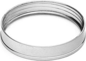 EK Water Blocks EK-Torque HDC-12 Color Rings Pack, Rohranschluss Dekorationsring, Nickel, 10er-Pack