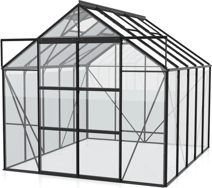 Vitavia Uranus 8300 ESG 3mm Gewächshaus anthrazit